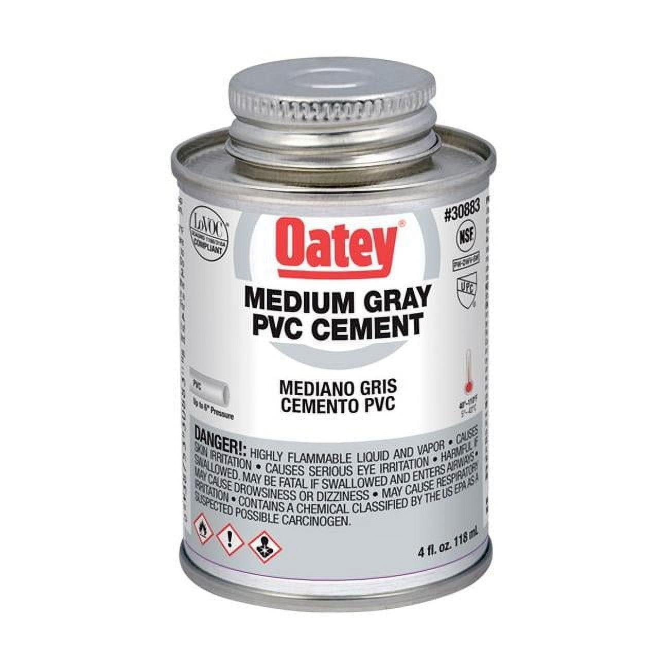 Oatey 4 Oz. 40 F to 90 F PVC Gray Cement 30883