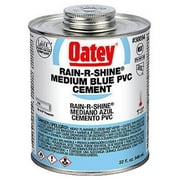 Oatey 30894V Rain-R-Shine Blue PVC Pipe Cement, Medium Bodied, 32 oz. - Quantity 12