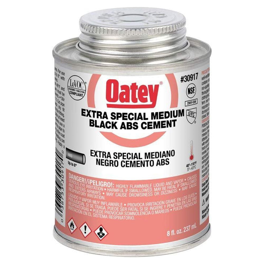 Oatey 30917 Hydraulic Cements, 8 oz, Black