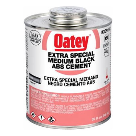 Oatey 32 Oz. Medium Bodied Black Extra Special ABS Cement 30919