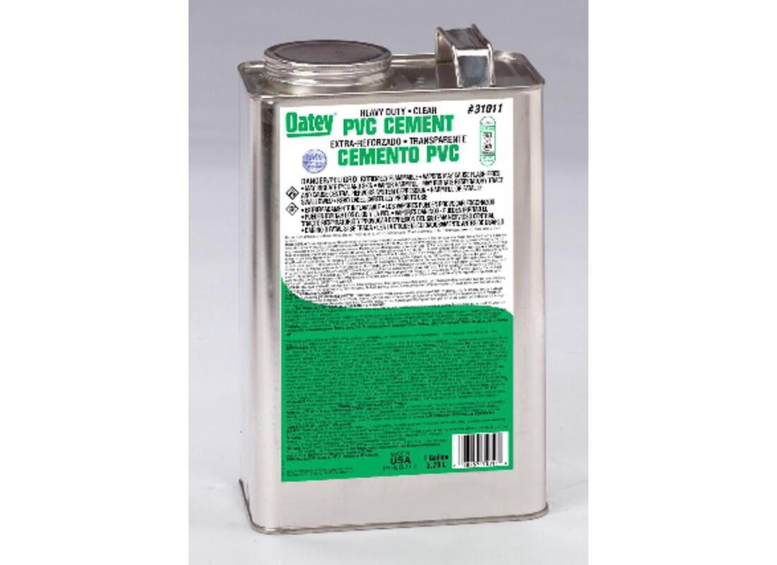 Oatey 31011 Cement Clear For PVC 1 gal Clear