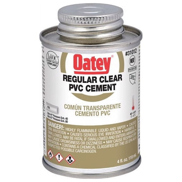 Oatey 4 oz. PVC Regular Clear Cement