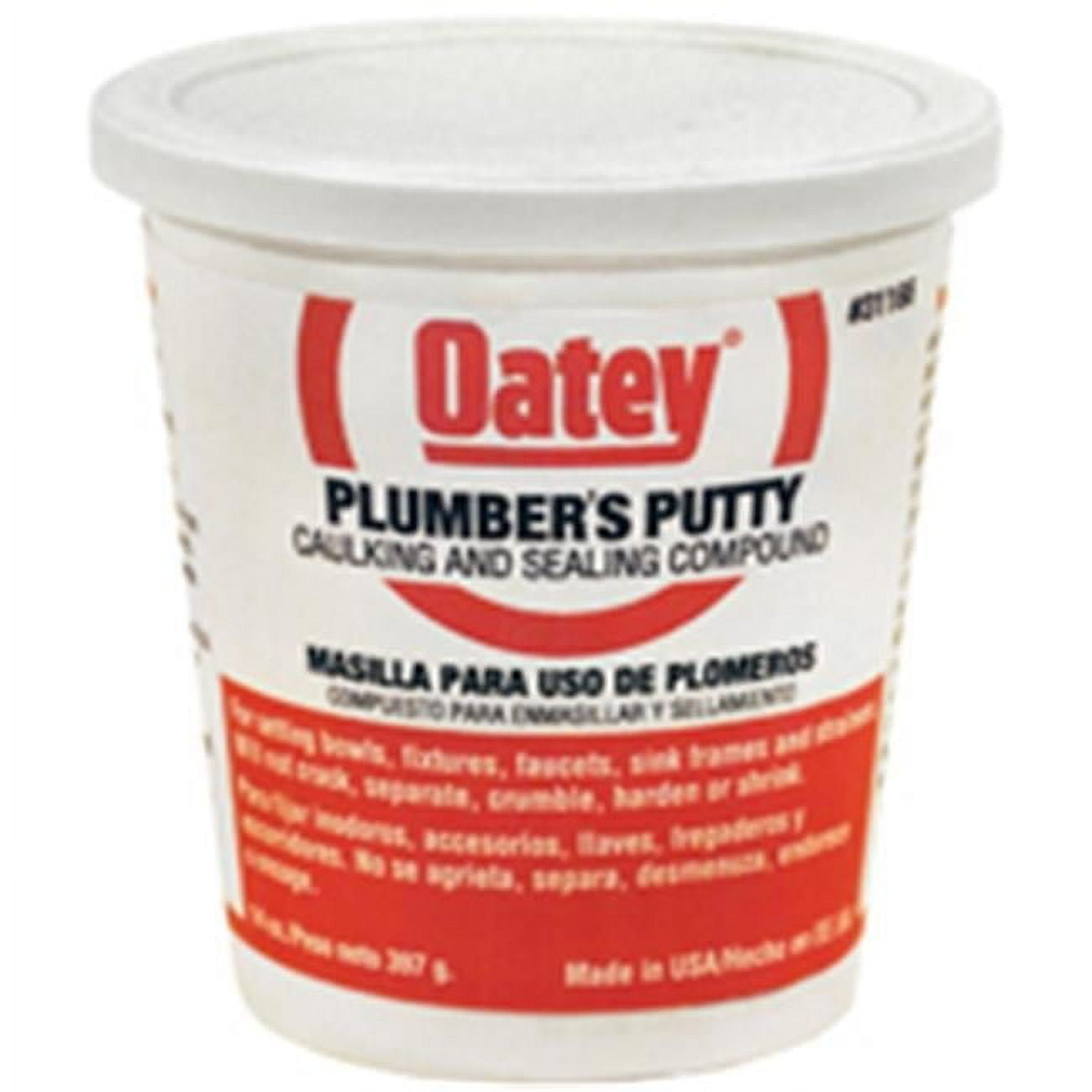 Oatey 14 oz White Plumber's Putty Sealing Compound