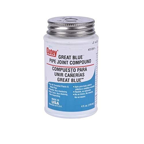 Oatey Great Blue Pipe Joint Compound 31261 - Easy Clean - Pack of 60, 4 fl oz, Blue