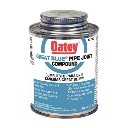 Oatey Great Blue Pipe Joint Compound - Easy Clean - Pack of 36, 8 fl oz, Blue