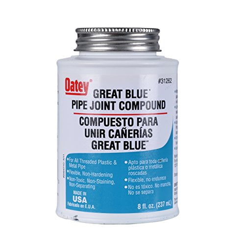 Oatey Great Blue Pipe Joint Compound - Easy Clean, Blue - 8 Fl.-Ounce