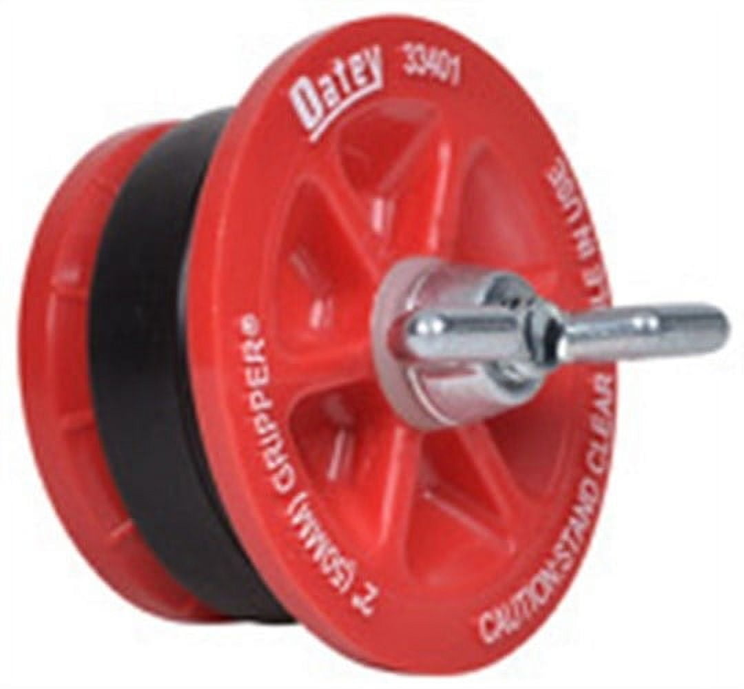 Red PVC Mechanical Test Plug with Wing Nut, 2-inch