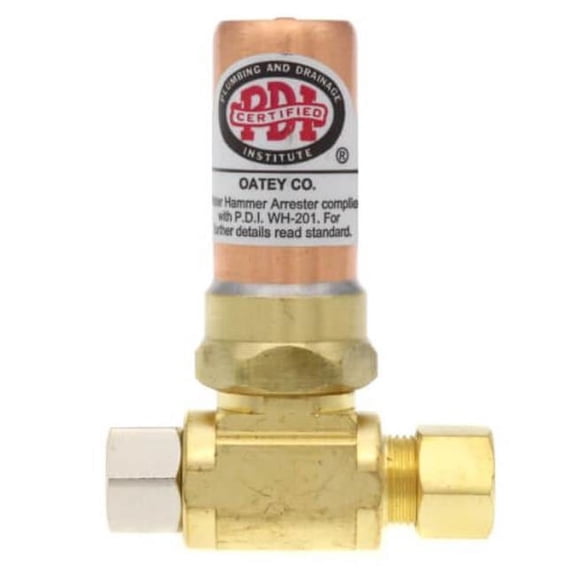 Oatey 34475 0.25 in. Quiet Pipe Arrestor Comp Tee Fitting