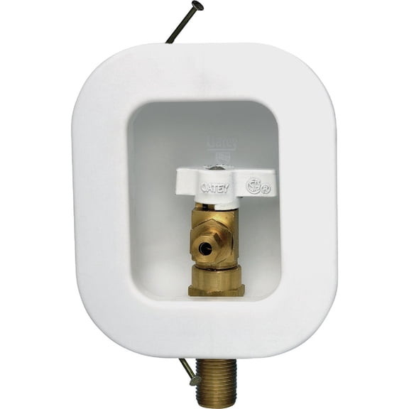 Oatey 39130 1/2" FIP Ice Maker Box, Brass