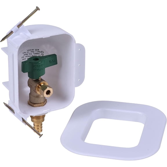 Oatey Icemaker Box Brass I2K - Ice Makers Water Supply Box - Gold