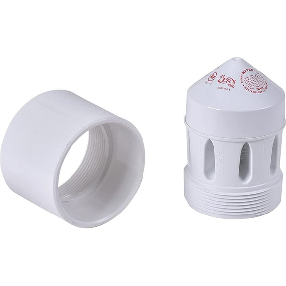 Oatey 39223 Sure Vent Air Admittance Valve 500 DFU with 3 x 4-Inch PVC Schedule 40 Adapter
