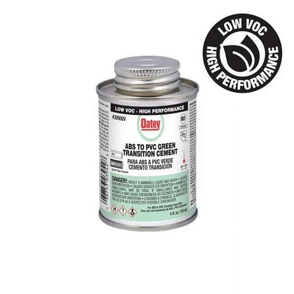 Oatey  4 oz Transition Cement for ABS & PVC - Green