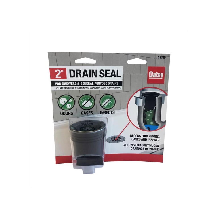 Oatey 4-Inch PVC Roof Drain With Plastic Dome – Black/Grey | UV-Stable, Gravel Guard, For Flat Roofs