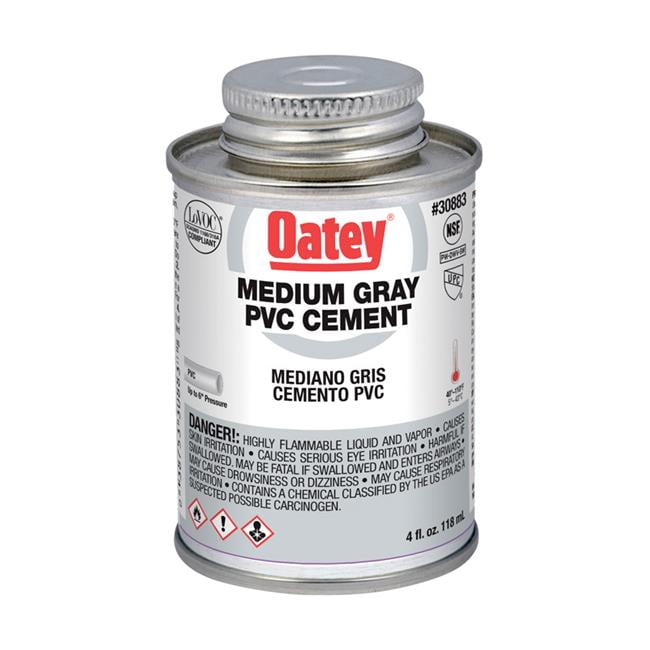 Oatey 4026167 4 oz Medium Gray PVC Cement