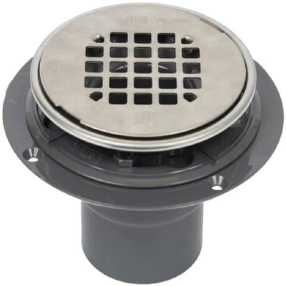 Oatey 42260 Round Stainless Steel Drain PVC Snap
