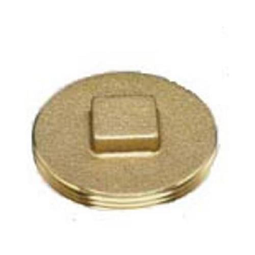 1-1/2" Brass Raised Head Plug, Oatey, 42369