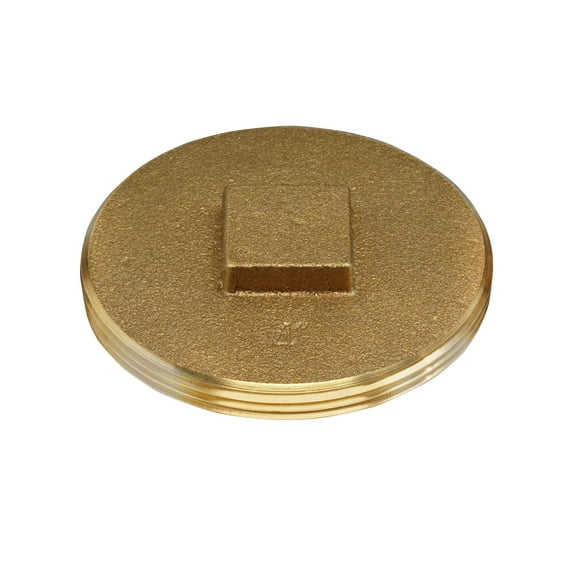 Oatey 4 in. Brass Cleanout Plug in Color - 42374
