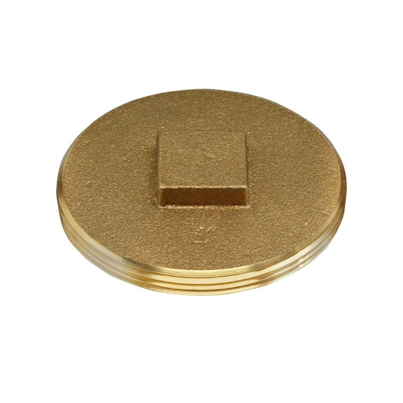Oatey 4 in. Brass Cleanout Plug in Color - 42374