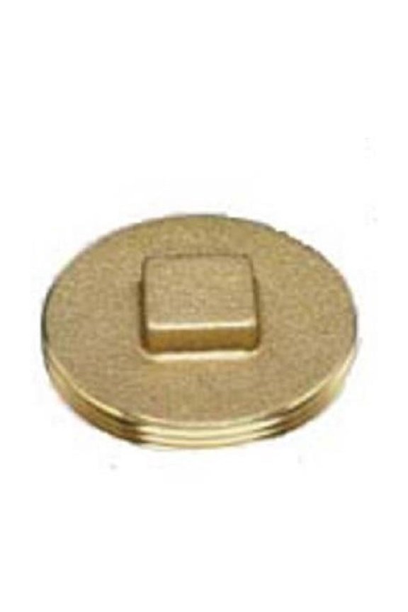 42373 Raised Head Plug, Brass, 3-1/2 In. - Quantity 1