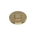 thumbnail image 1 of Oatey 42744 Cleanout Pipe Plug, 3-1/2 in, Raised Head, Brass, 1 of 3