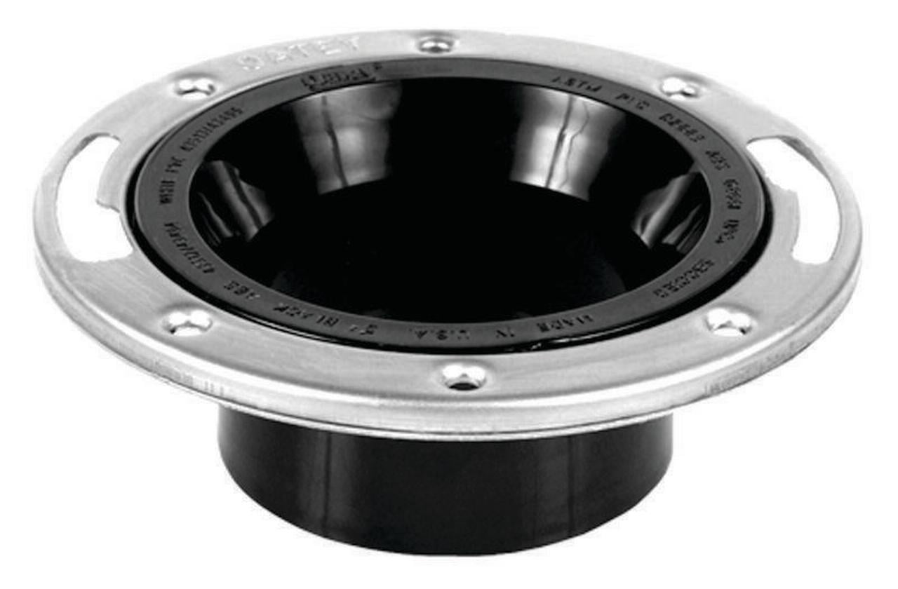 Oatey 43498 Closet Flange, 4 in, ABS, Black