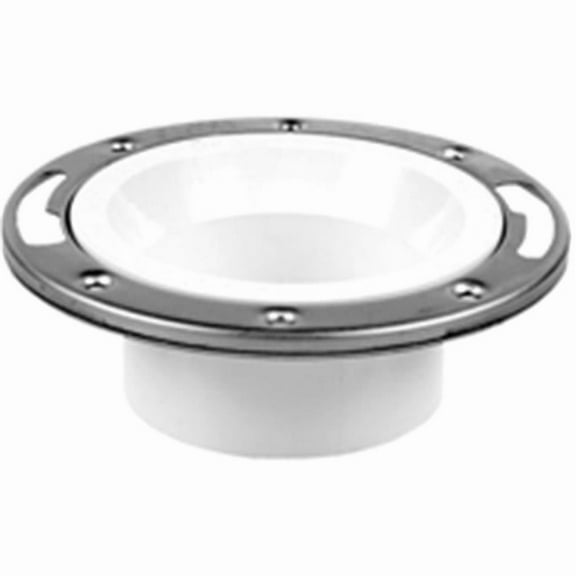 Oatey 43499 4 In. Pvc Flange With Stainless Steel Ring