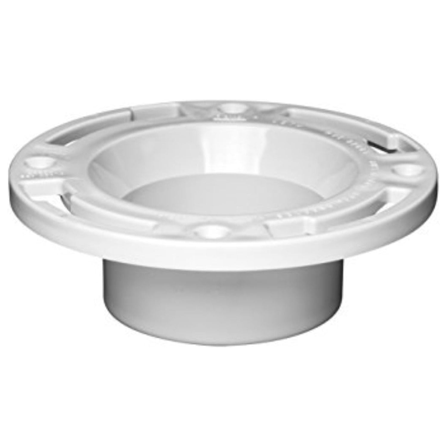 White PVC 3-4 Inch Closet Flange