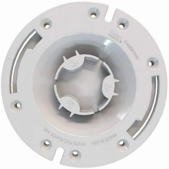 Oatey 43507 Level Fit Closet, 3 in, 0.45 in Flange, PVC, 3 Inch, White