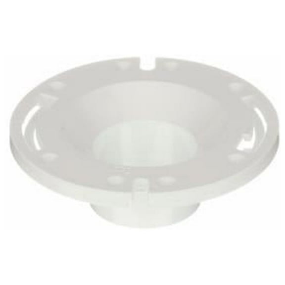 Oatey 43509 Schedule 40 DWV Fast Set Inside Fit Closet Flange, PVC, 3 In. - Quantity 12