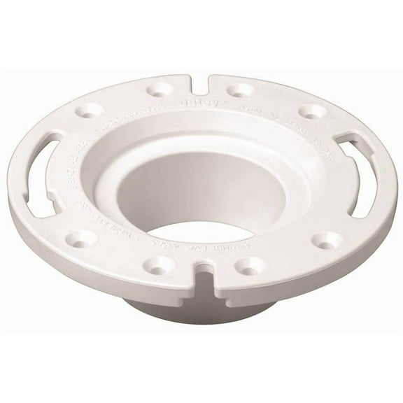 Oatey 3 in. PVC Spigot Fit Closet Flange with Plastic Ring - 43585