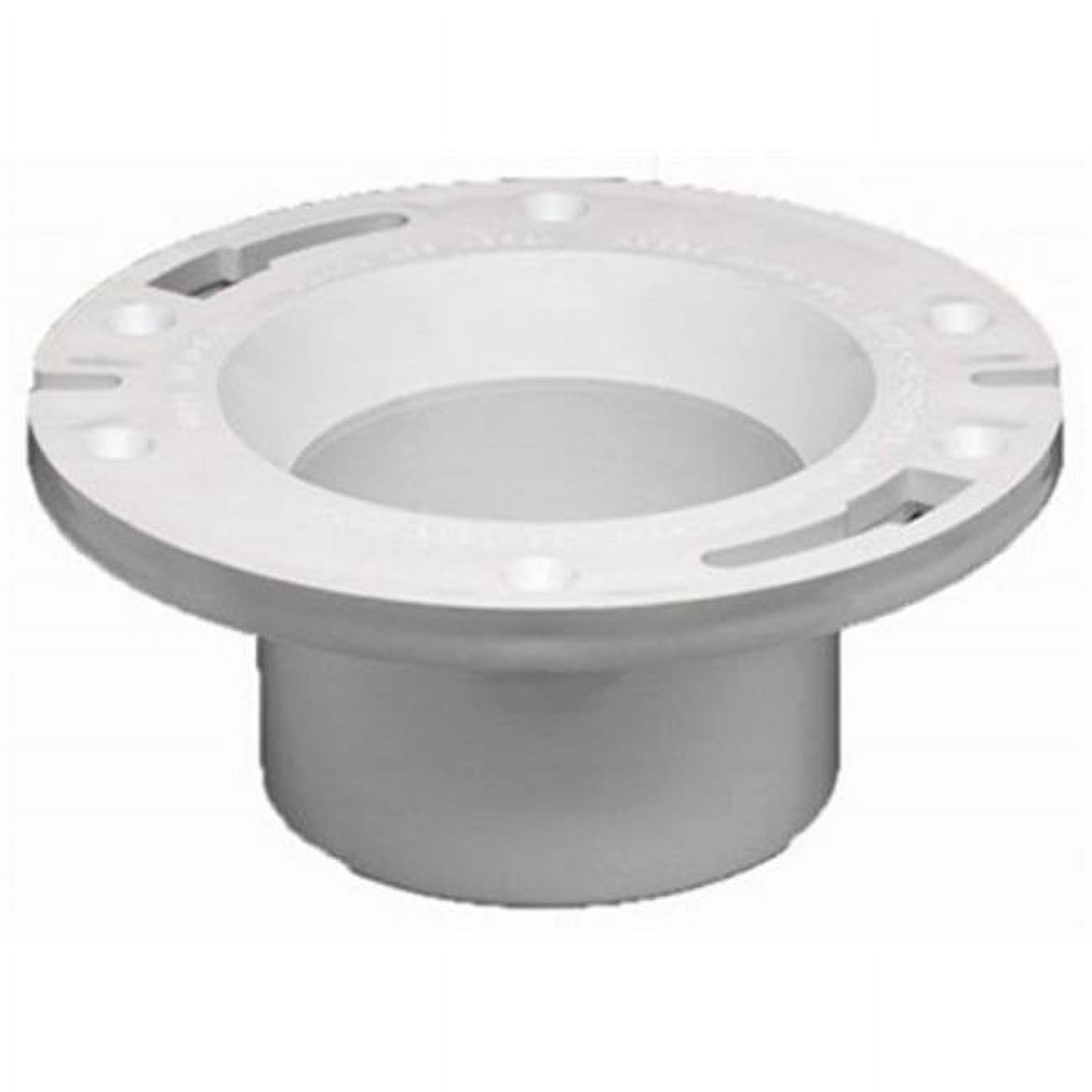 Oatey 43612 3 x 4 in. PVC Closet Hub Flange with Plug