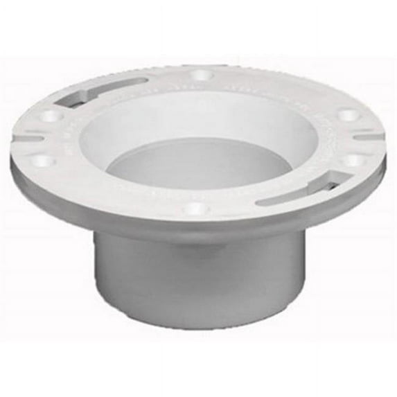 Oatey 43612 3 x 4 in. PVC Closet Hub Flange with Plug