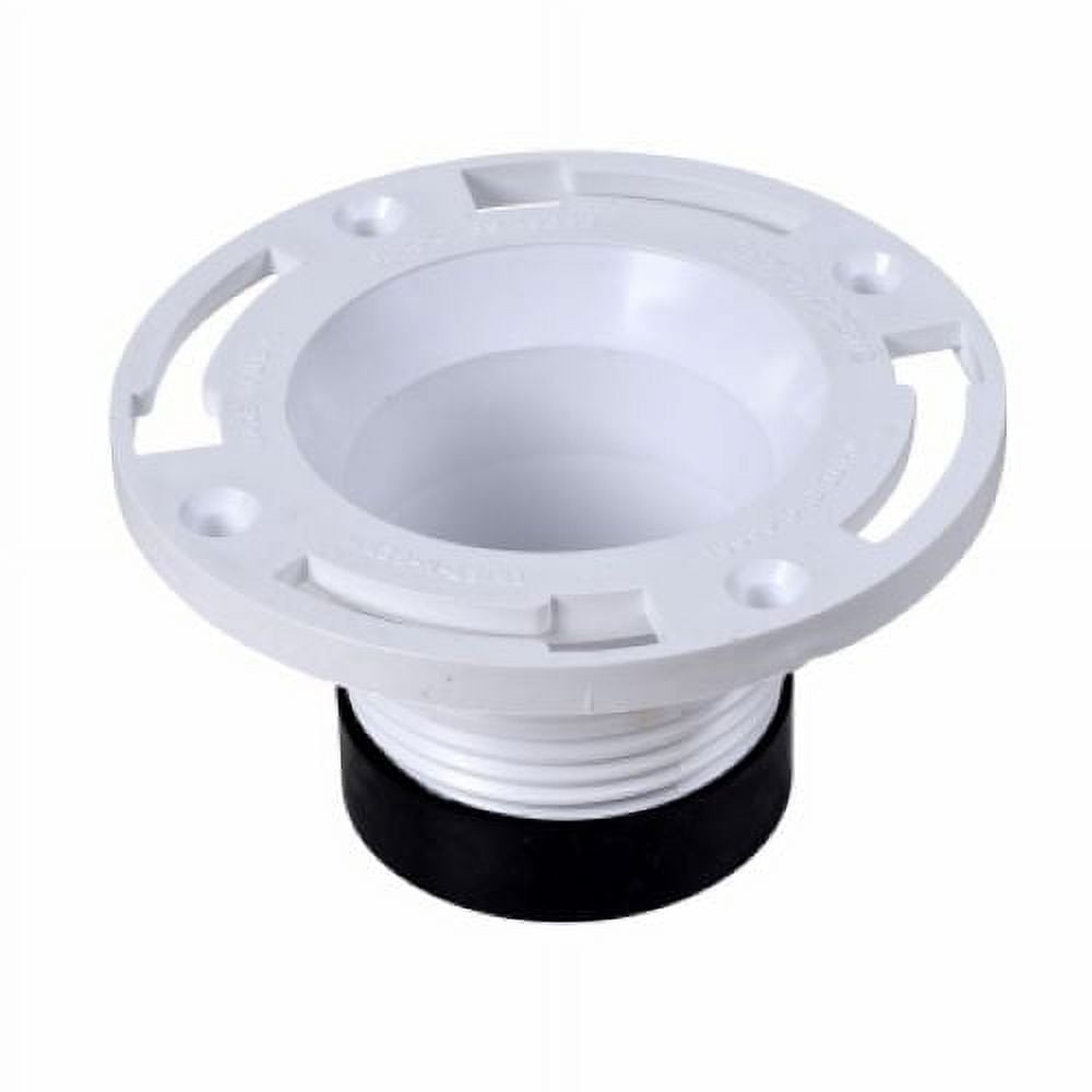 Oatey 43651 4" Inch PVC Pipe Fitting TwistNSet Closet Flange