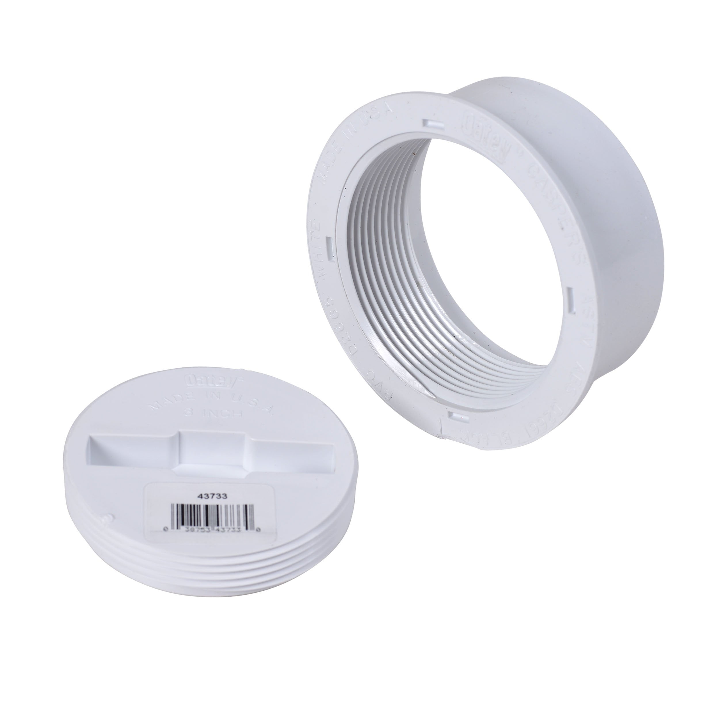 Oatey 43733 4 in. Plastic Snap-In Cleanout Assembly