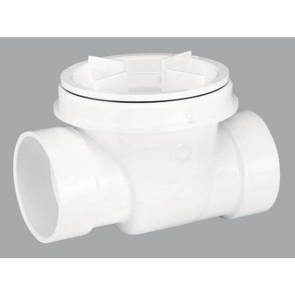 Oatey 43904 PVC Backwater Valve, 4-in. - Quantity 2  Residential Use, Standard Application