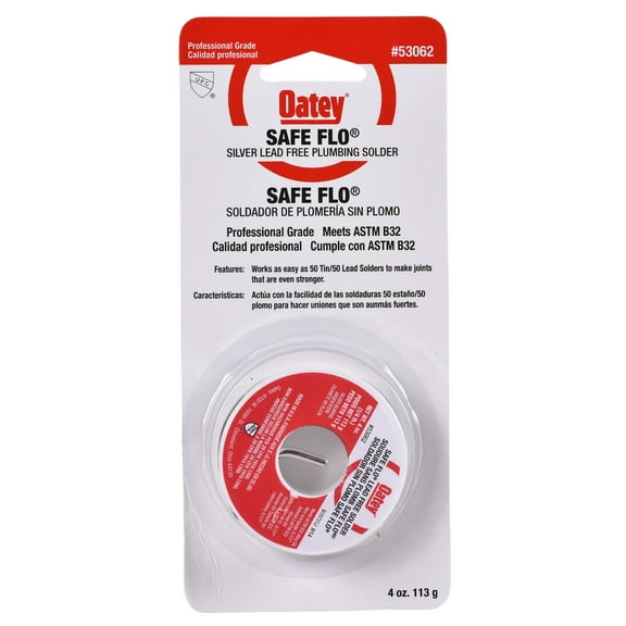 Oatey 53062 1/4 Lb Safe-Flo Silver Wire Solder