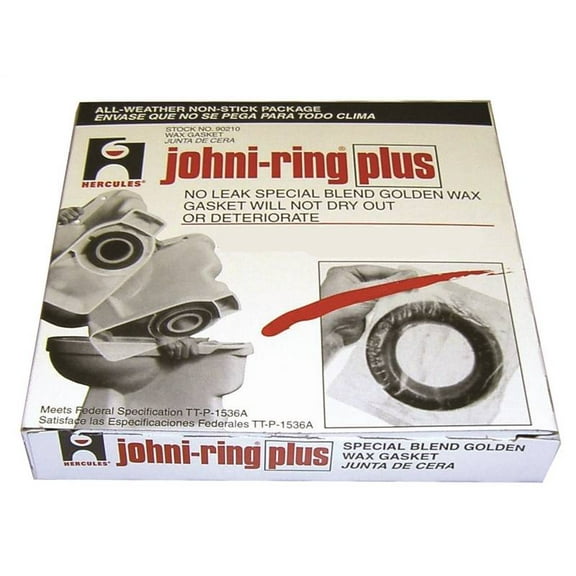 Oatey 90210 Wax Ring, Polyethylene, Brown, For: 3 in and 4 in Waste Lines