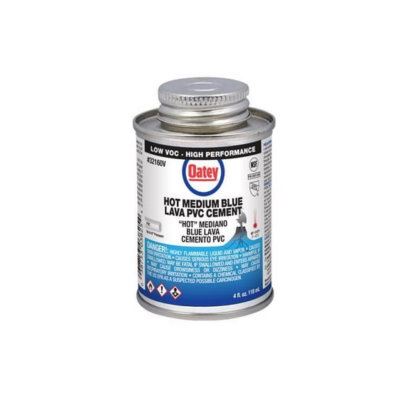 Oatey Blue Cement For PVC 4 oz