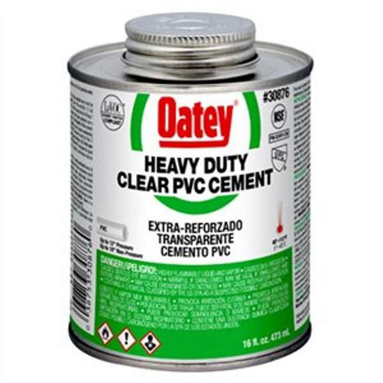 Oatey Cement,Brush-Top Can,16 fl oz,Clear 30876V