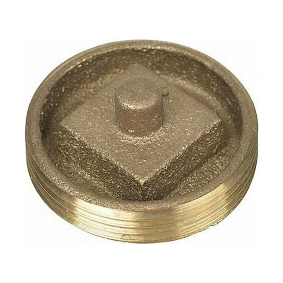 Oatey Cleanout Plug,1 1/2",Brass 42740