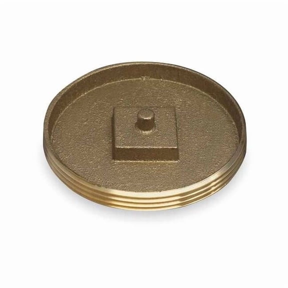 Oatey Cleanout Plug,2 1/2",Brass 42742