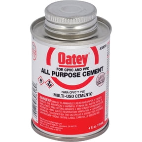 Oatey Clear All-Purpose Cement For CPVC/PVC 4 oz.