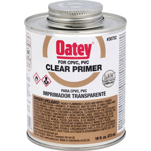 Oatey Clear Pipe and Fitting Primer for PVC/CPVC - Single Pack