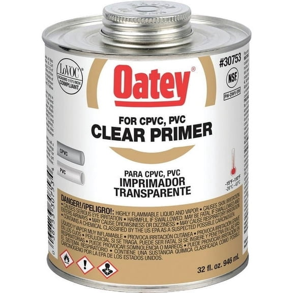 Oatey SCS Oatey 30753 NSF Listed Primer Clear 32-Ounce