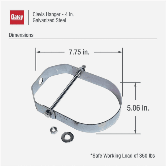 Oatey Product - Oatey Clevis Hanger - Single Pack