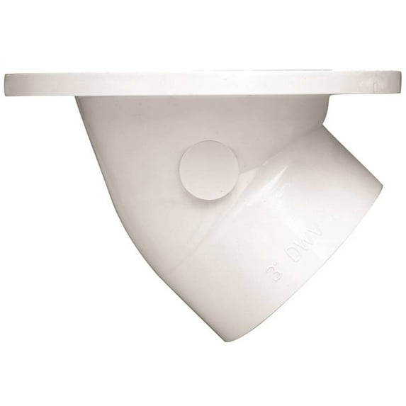 Oatey Closet Flange with Stainless Ring, 3" or 4" PVC in White - 43816