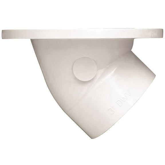 Oatey Closet Flange with Stainless Ring, 3" or 4" PVC in White - 43816