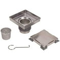 thumbnail image 1 of Oatey DSS1040R2 4 x 4 in. Stainless Steel Square Shower Drain with Tile-In Pattern Drain Cover, 1 of 9
