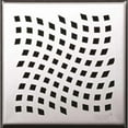 thumbnail image 1 of Oatey DSS4060R2 6 x 6 in. Stainless Steel Square Shower Drain with Wave Pattern Drain Cover, 1 of 9