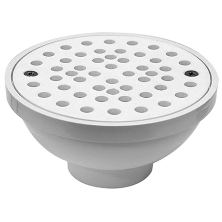 Oatey Floor Drain,4 in Body H,Plastic 43596